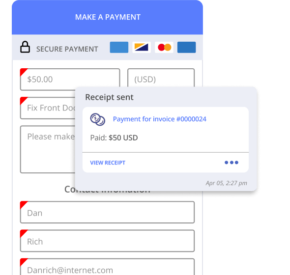 Home improvement maintenance invoicing in Thryv